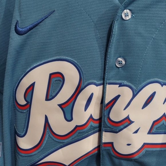 Corey Seager Texas Rangers Baby Blue Stitched Jersey - Picture 4 of 14